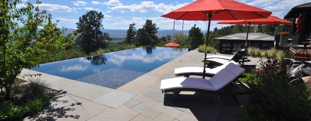 This pool is surrounded by "saw cut" thermal Bluestone.